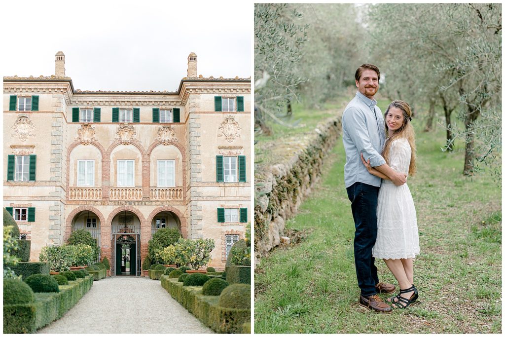 Italy destination wedding photographer at Villa Cetinale