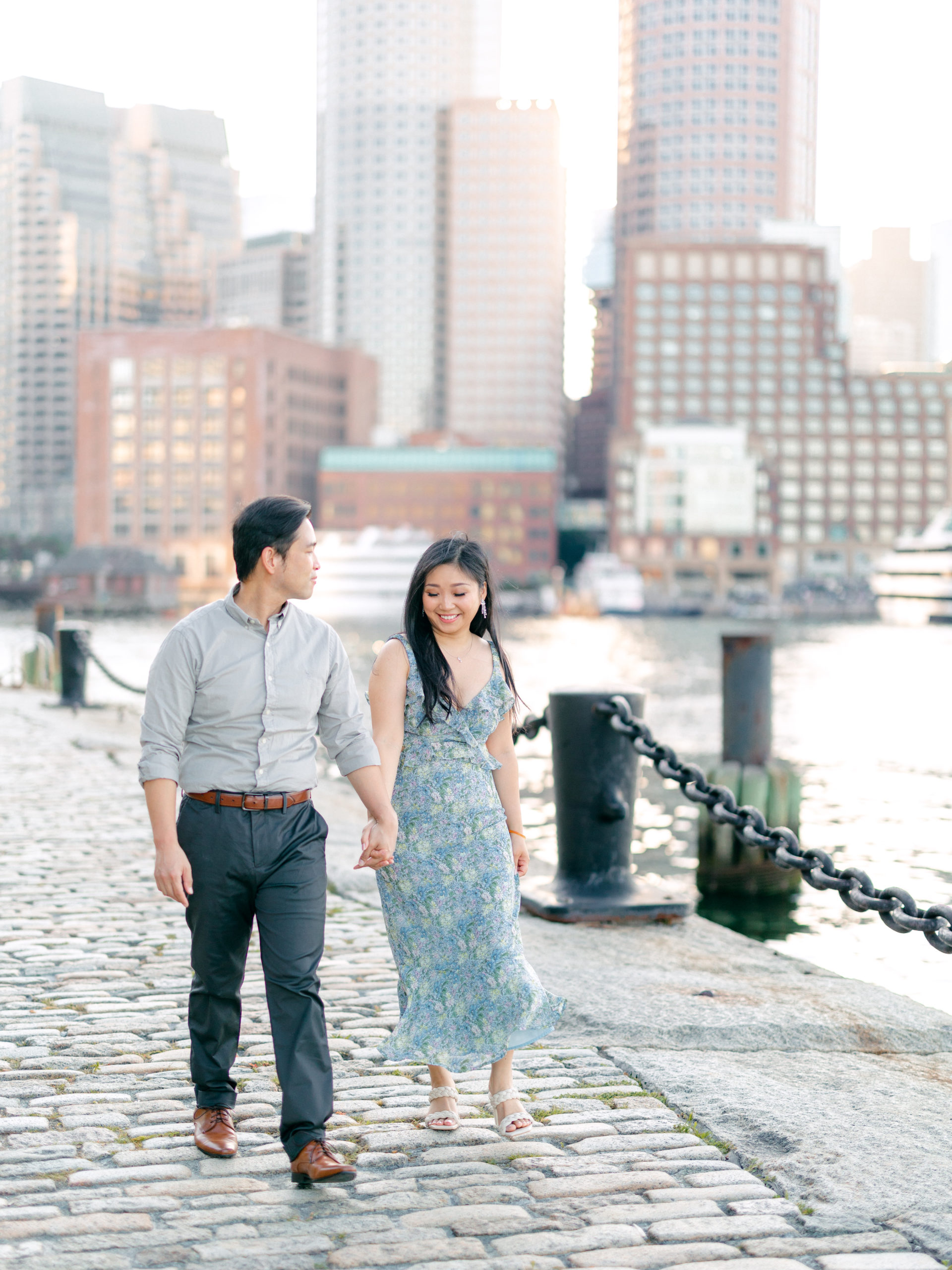 Engagement photos in Boston
