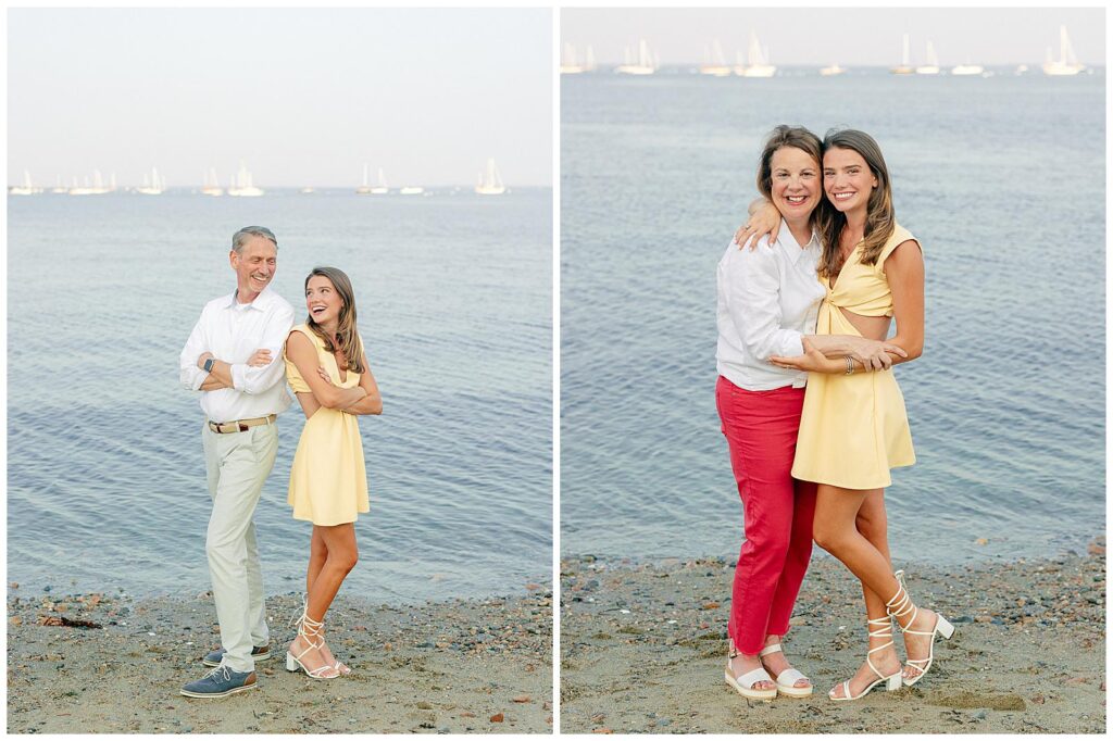 Cape Cod family photography daughter and parents