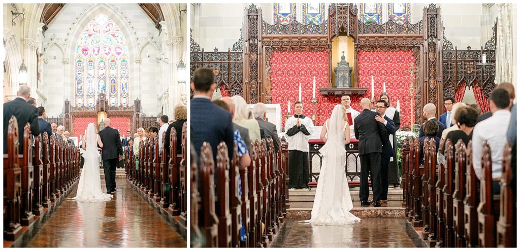 St. Mary's Catholic Church Newport wedding ceremony