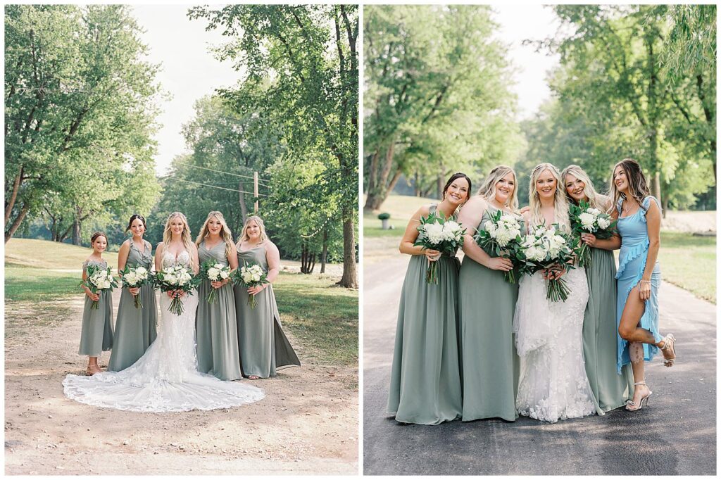 Bridal party portrait in Wisconsin