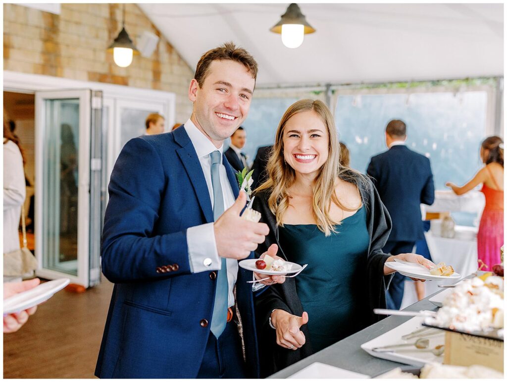 Guests give thumbs up at cocktail hour.
