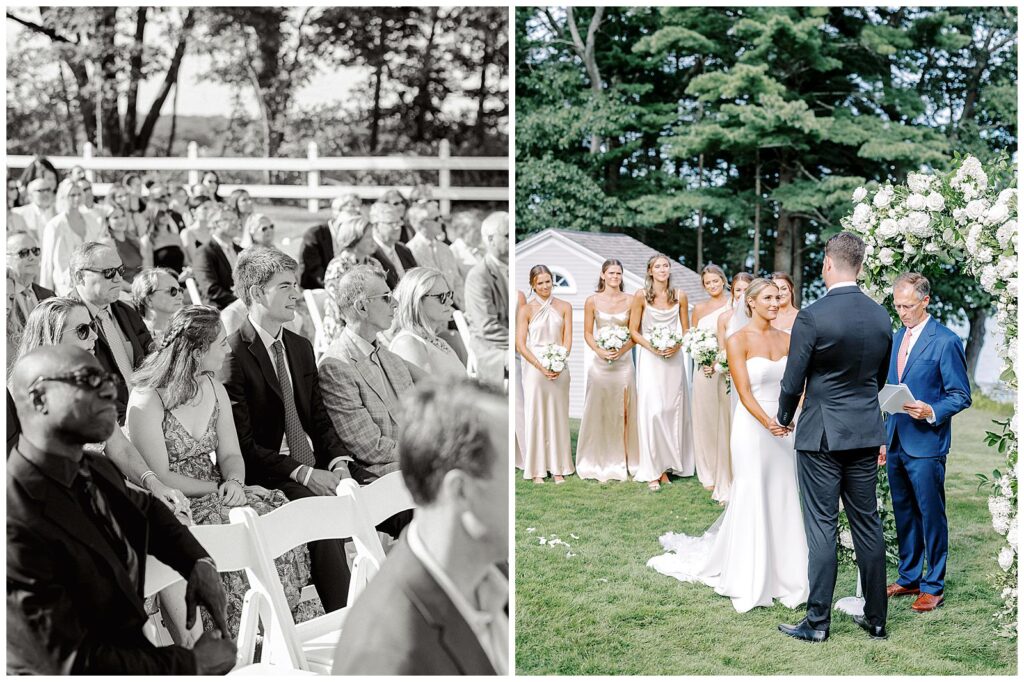 Maine wedding ceremony photos