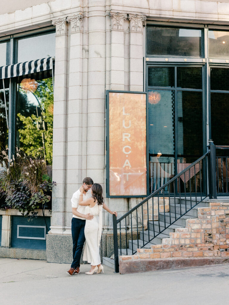 Elegant Minneapolis Engagement photo session in Loring Park