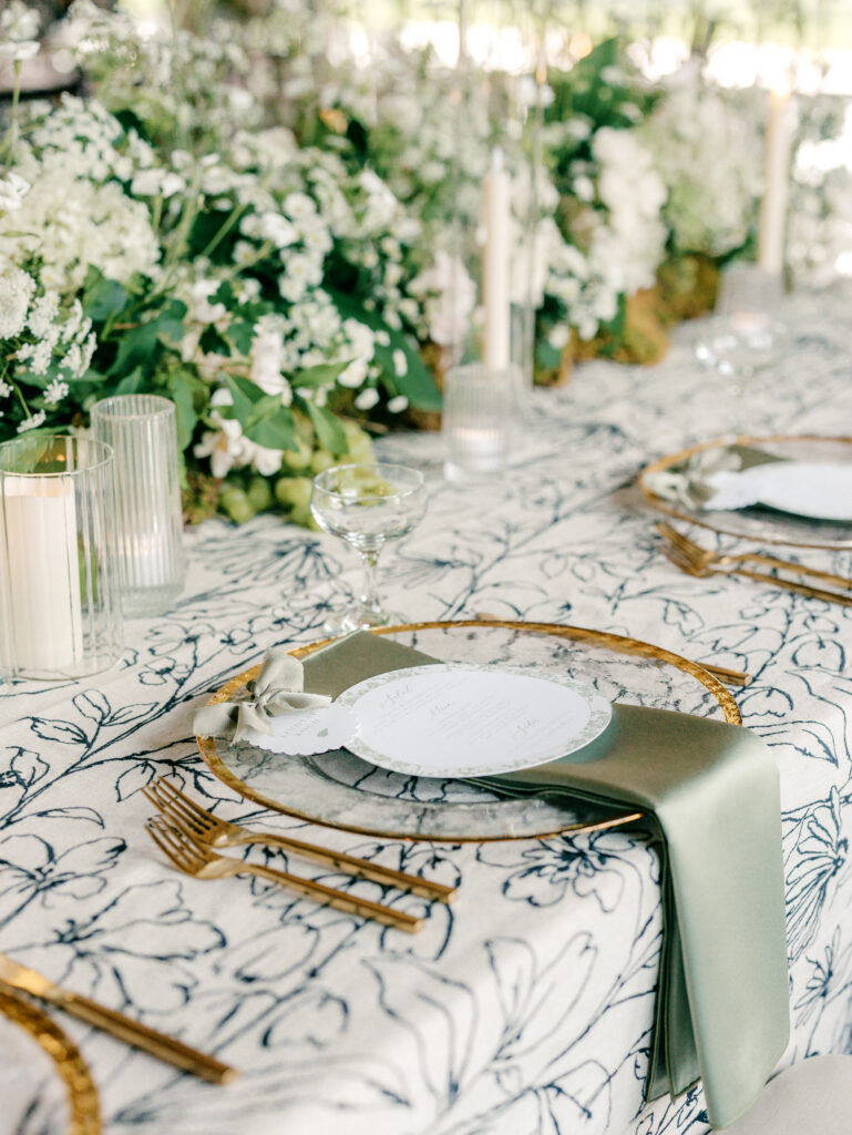 Vineyard Wedding reception decor Inspiration